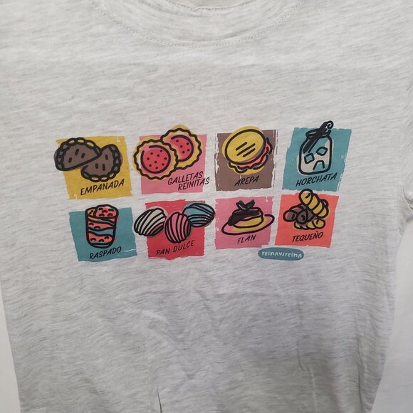 NWT Reinavsreina Latino Heritage Month Gray Kids T-Shirt Size Medium Unisex - Picture 5 of 9